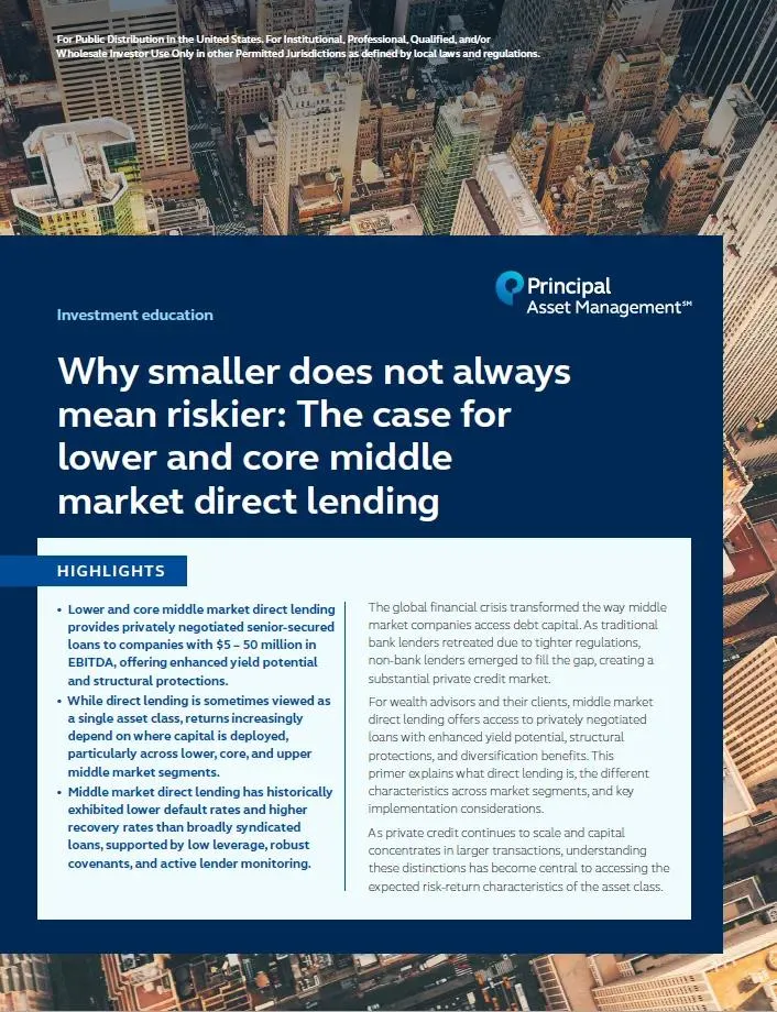 Why smaller does not always mean riskier PDF cover.