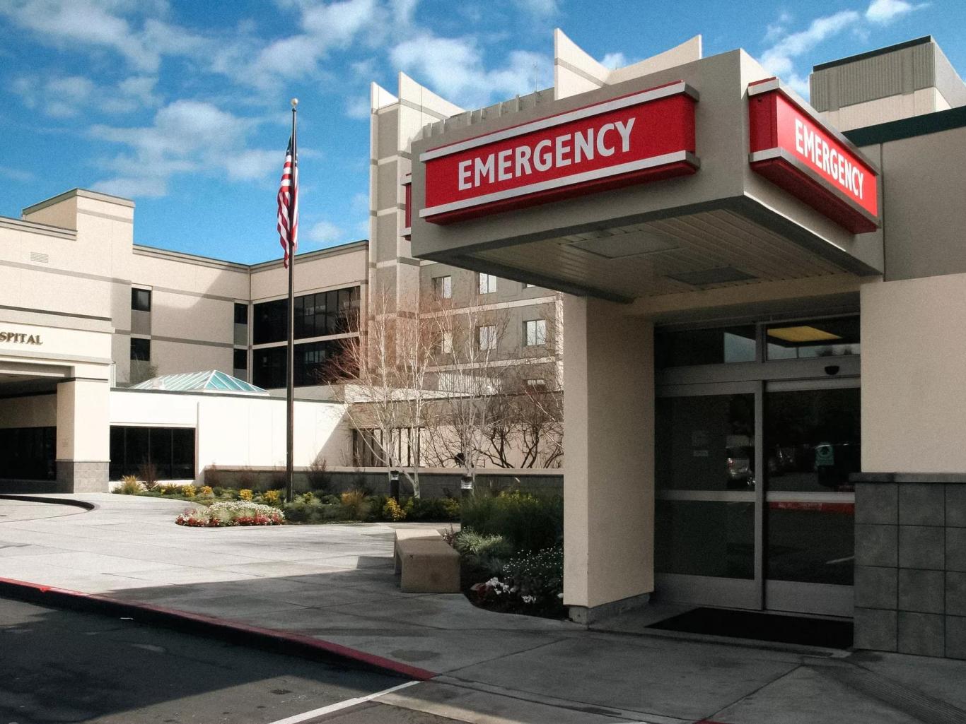 Emergency entrance of a hospital